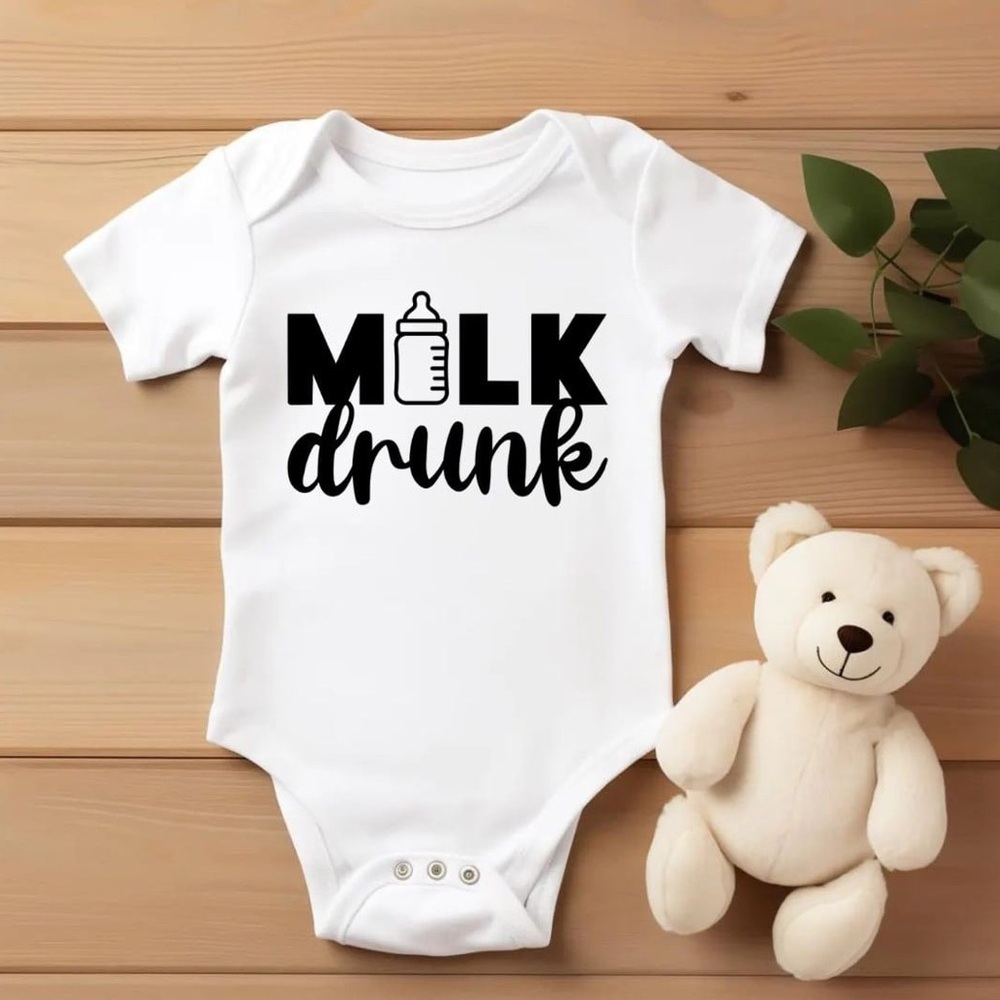 Carter's White Bodysuit - Milk Drunk
